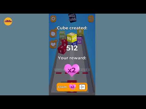 Chain Cube: 2048 3D merge game - gameplay walkthrough android & ios