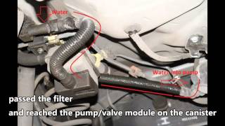 Water in evaporative canister filter - diagnosis and fix