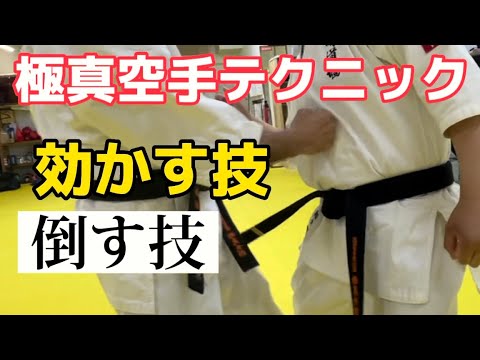 【極真空手】相手のバランスを崩して効かせる技、倒せる技　karate training
