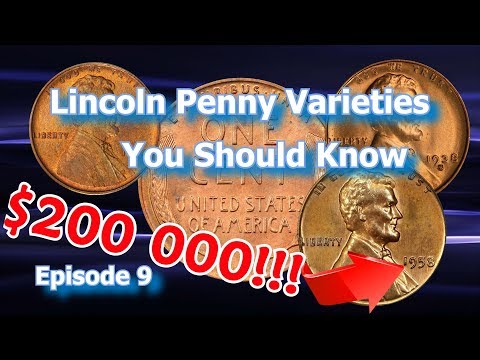 Lincoln Penny Varieties You Should Know Ep.9 - 1910, 1938, 1958 and how much money they are worth