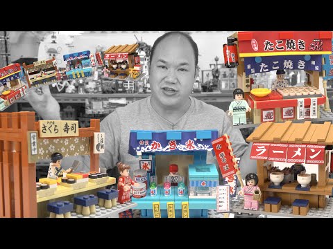 Japanese Mini Food Stalls | Sembo Block Brick Review 601065-68