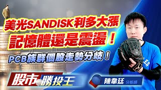 美光SANDISK利多大漲記憶體還是震盪 ! PCB族群個股走勢分歧 ! #南亞科 #華邦電 #金居 #南亞 #國巨 (圖)