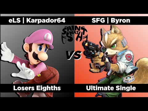 Saint Smash #8 - Losers Eighths - eLS | Karpador64 (Luigi) Vs. SFG | Byron (Fox)