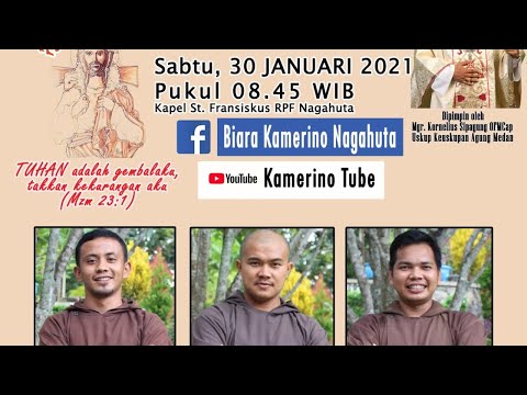 Live Streaming Perayaan Ekaristi Tahbisan Imamat 3 Orang Saudara Kapusin Provinsi Medan