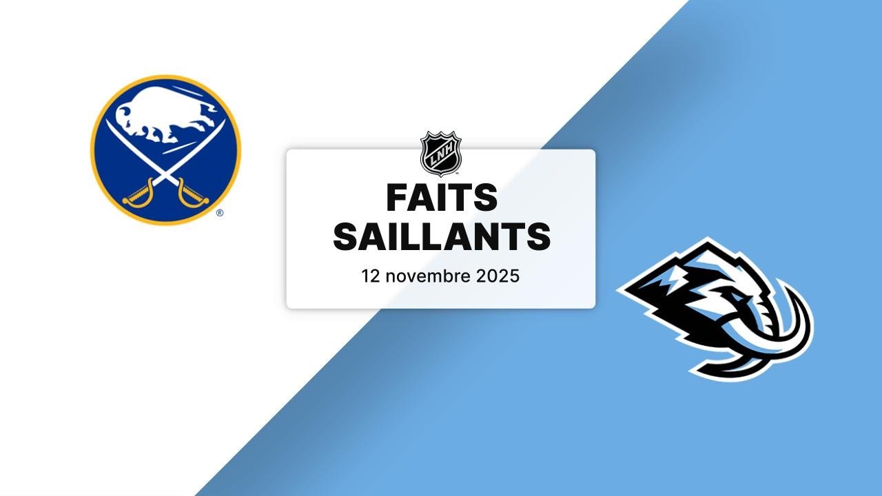 Sabres vs Mammoth 12/11/25 | Faits saillants
