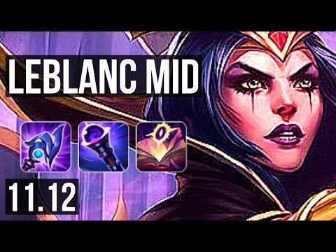 LEBLANC vs VIEGO (MID) (DEFEAT) | Rank 1 LeBlanc, 7 solo kills, Legendary | NA Challenger | v11.12