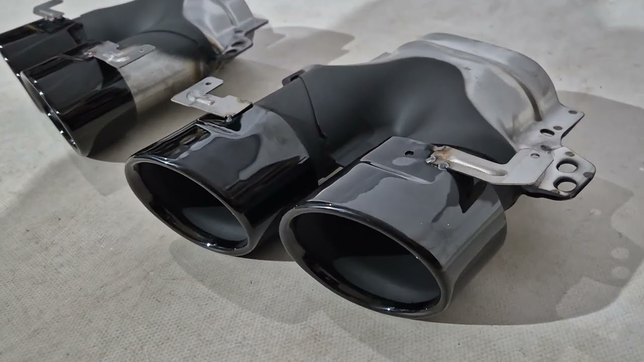 Mercedes E-сlass W213 2016-2023 рр. Насадки на глушник (Дизайн для E53) Video 1