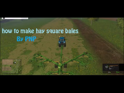 Farming Simulator 15 :How To Make Hay Square Bales