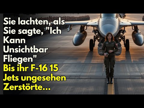 They laughed when she said, "I can fly invisibly." Until her F-16 destroyed 15 jets without being...