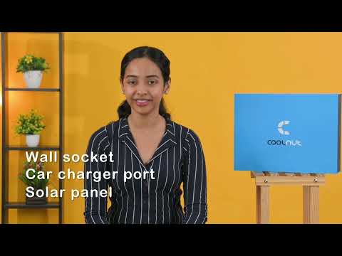 Coolnut Compact Solar Power Station, 200watt- 222Wh 60000 ,mAh Capacity With EV Batteries Inside