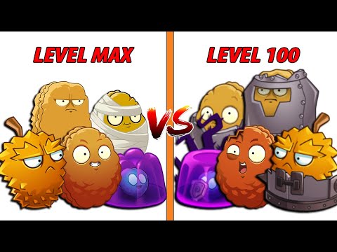 Plants Vs Zombies 2 All Defense Plants Level Max Vs Level 100 - PvZ 2 Plant Vs Plant