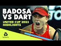 Wonderful Paula Badosa vs Harriet Dart Highlights | United Cup 2023