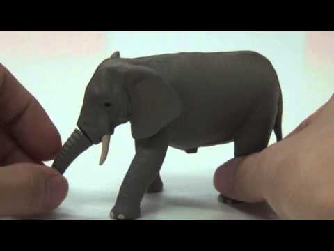 動物フィギュア「アニア」　サウンドアニア（ゾウ）動画