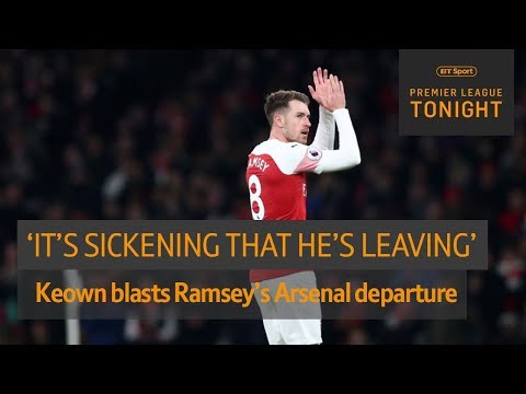 Keown 'sickened' by Aaron Ramsey's departure from Arsenal to Juventus