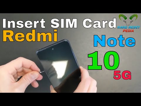 Redmi Note 10 5G Insert The SIM Card