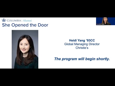 Ask the Expert | Visionary Leadership in Art and Finance: A Conversation with Heidi Yang ’93CC
