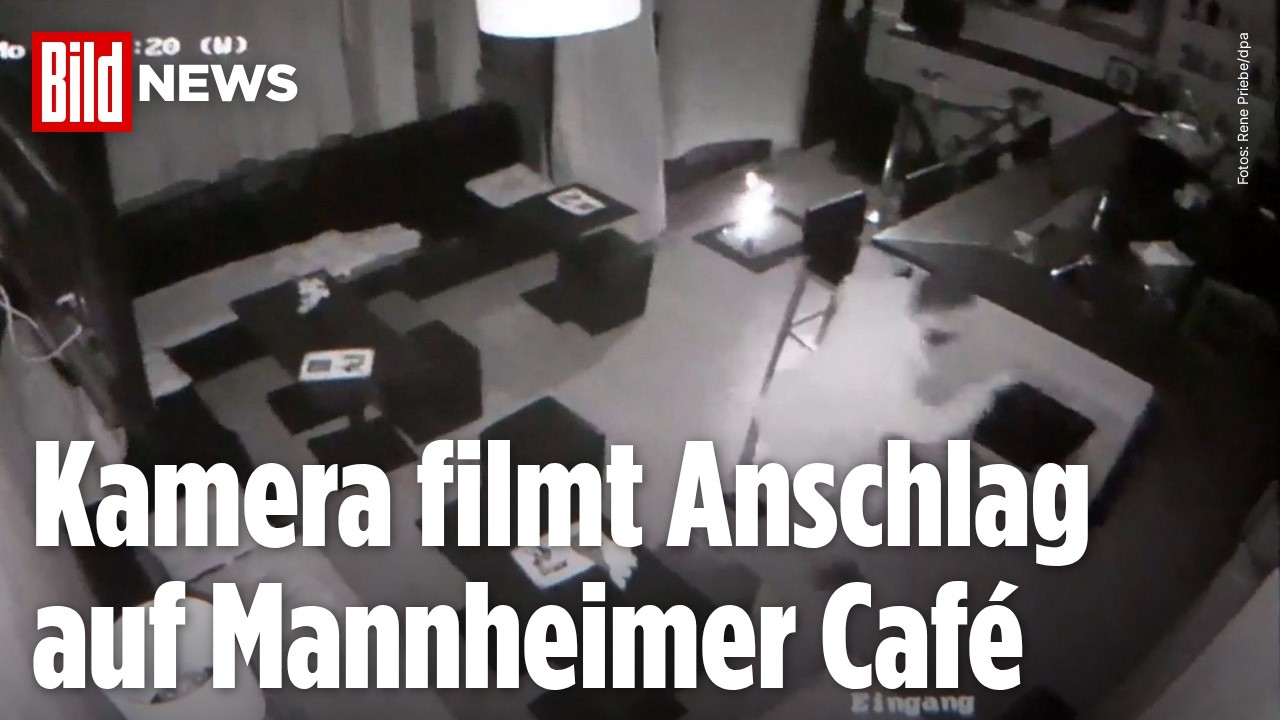 MANNHEIM: Brennender Sprengsatz verwüstet Café! Mitarbeiter rettet sich in letzter Sekunde