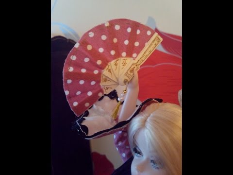DIY Miniature handfan for your Barbie