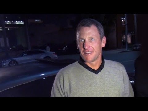Disgraced Cyclist Lance Armstrong Pretending He's Still Cool
