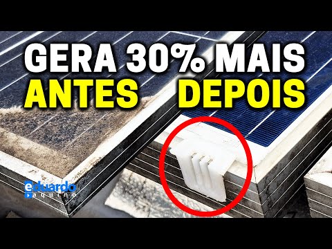 CLIP DRENAGEM PLACA SOLAR: Borda da Placa Solar SUJA Nunca MAIS