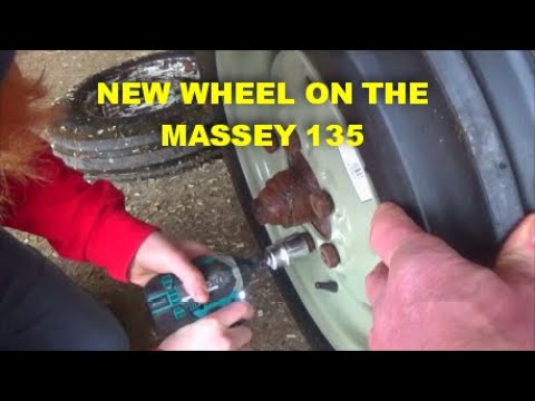 NEW WHEEL ON THE MASSEY 135
