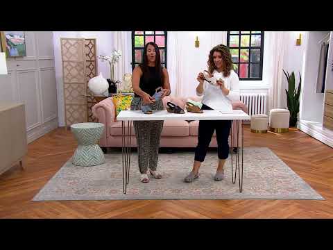 Earth Suede Wedge Sandal with Adjustable Strap - Hartie on QVC