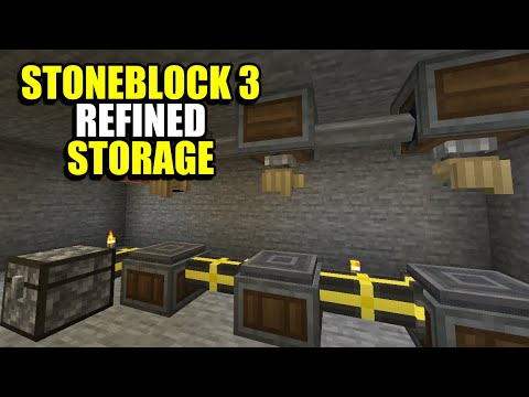Ep12 Refined Storage - Minecraft StoneBlock 3 Modpack