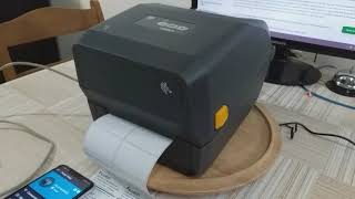 รีวิว สาธิต ทดสอบ Zebra ZD421 connect with Androi เครื่องพิมพ์บาร์โค้ดตั้งโต๊ะ  เชื่อมต่อแอนดรอยด์