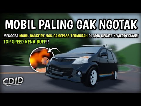 There's a Backfire Car on CDID WITHOUT GAMEPASS, but the speed is messed up!! | CDID V1.2.5 Roblox