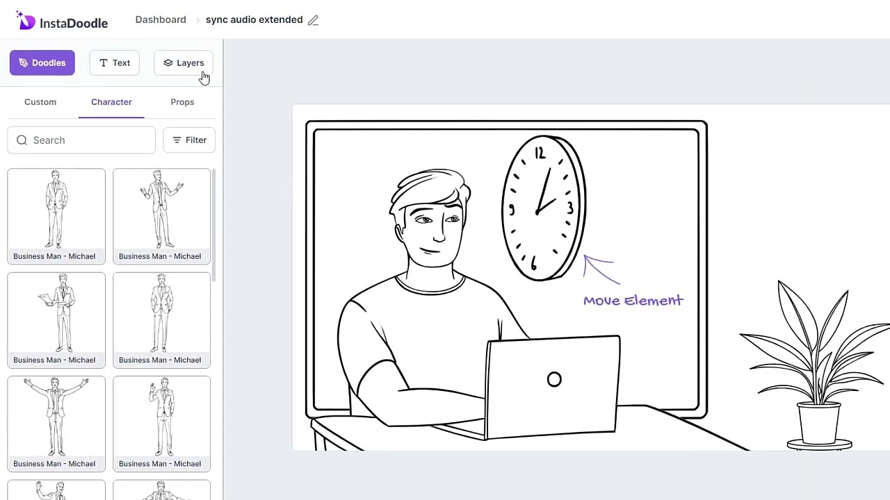 Master Audio Syncing in InstaDoodle