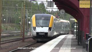 preview picture of video 'Värmlandstrafik X52 Bombardier Regina EMU trains in Kil, Sweden'