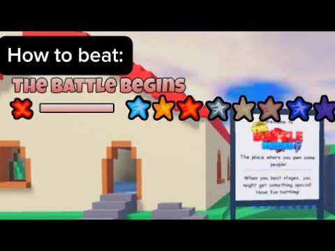 HOW TO BEAT "The Battle Begins" 3947492872 STARS UNITLESS (The Battle Bricks/Roblox)