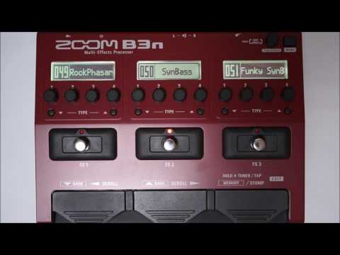 ZOOM B3N B3next Multi-Effects Processor for Bass PATCH 046-054