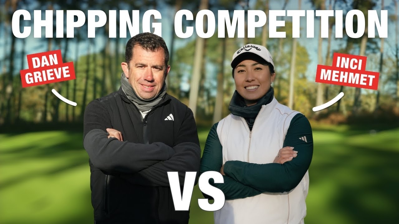 High quality chipping competition! | Dan takes on professional golfer Inci Mehmet