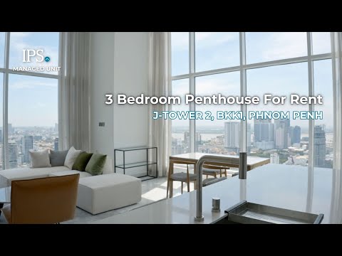 3 Bedroom Penthouse Condo For Rent - J Tower 2, BKK1, Phnom Penh thumbnail