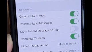 iPhone 11 Pro: How to Enable / Disable Mail Organize By Thread