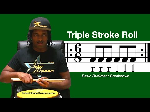 BASIC FOR DRUMMERS | Triple Stroke Roll Breakdown