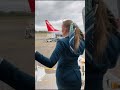 Cabin Crew Prepare For Opening The Door
