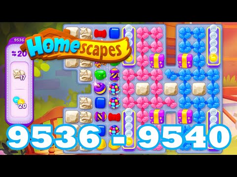 Homescapes Level 9536 - 9540 HD | 3 - match puzzle game | Gameplay | android | 9537 | 9538 | 9539