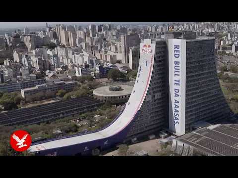 Brazilian skater breaks world record with drop down 22 storey ramp