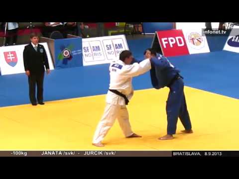 Judo EC Bratislava 2013 Janata (SVK) - Jurčík (SVK) 100kg
