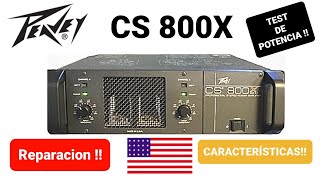 Video thumbnail for PEAVEY CS 800X, REPARACIÓN, CARACTERÍSTICAS Y TEST DE POTENCIA !! by PABLO ESTEVEZ AUDIO (PABLO ESTEVEZ AUDIO)