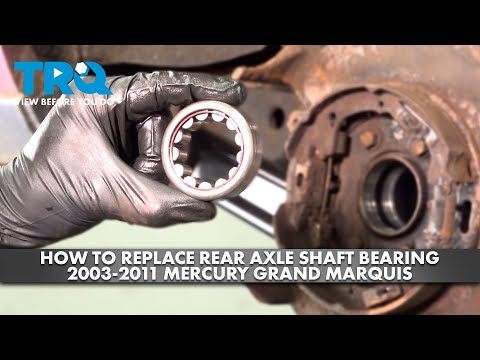 How to Replace Rear Axle Shaft Bearing 2003-2011 Mercury Grand Marquis