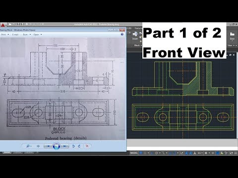 AutoCAD Nut Bolt Drawing Tutorial
