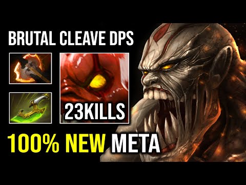 WTF Cleave Hit Like a Truck 100% New Meta Brutal Right Click Hard Carry Lifestealer Dota 2