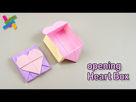 Origami HEART BOX | How to make paper heart box | DIY EASY | Fold tutorial