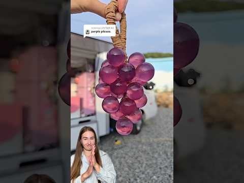 Making the trendy grape cluster soap 🍇looks too real!