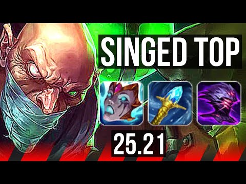 SINGED vs IRELIA (TOP) | Legendary, 700+ games | KR Master | 25.21
