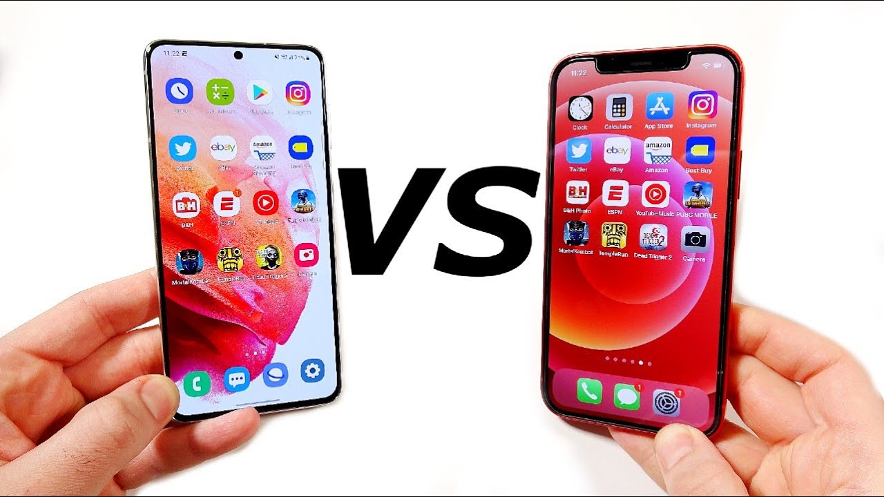 Galaxy S21 vs iPhone 12 Speed Test!