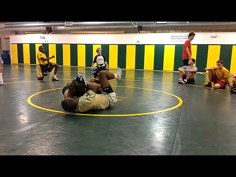 NCAA Champion Darrion Caldwell shows his "Spladle" @ RAW 241